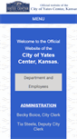 Mobile Screenshot of cityofyatescenter.com